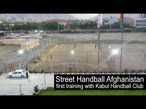 Street Handball Afghanistan first training with Kabul Handball Club