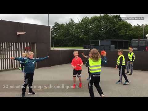 Ideas for training Street handball at your street pitch / multi pitch, multibane, Denmark