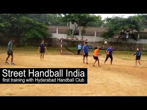 Street Handball India First training with Hyderabad Handball Club