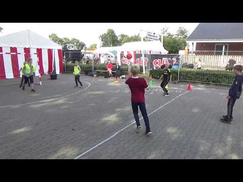 Street Handball Denmark to Children&#039;s Day, Bramming Town Fair, parking lot